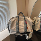 Travel Duffel Bag Weather-Resistant Multiple Compartments Detachable Shoulder Strap