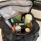 Travel Duffel Bag Weather-Resistant Multiple Compartments Detachable Shoulder Strap