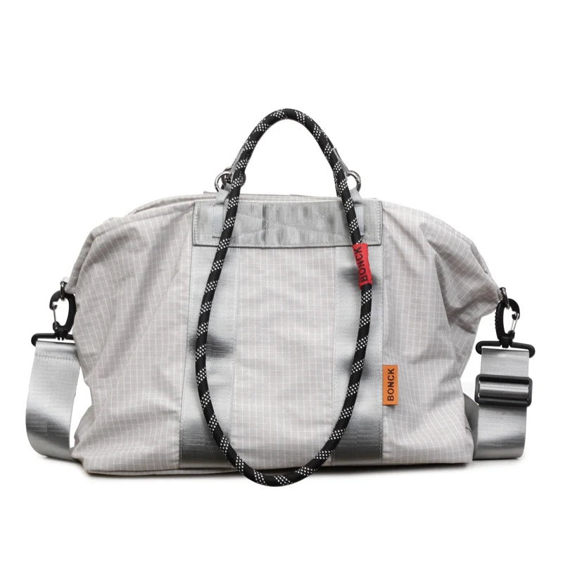 Travel Duffel Bag Weather-Resistant Multiple Compartments Detachable Shoulder Strap