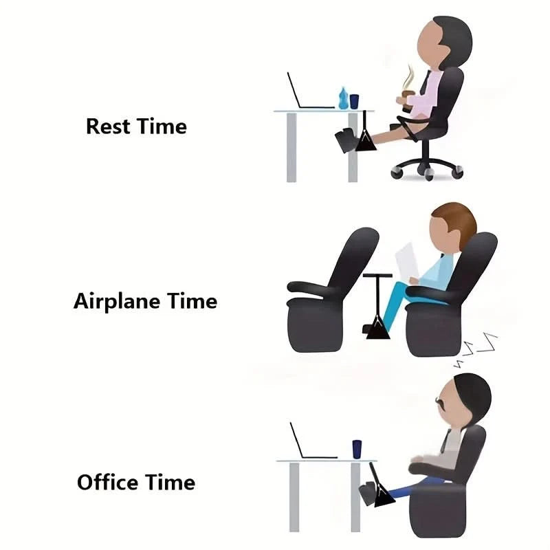 Travel Footrest Adjustable Foldable Lightweight Support
