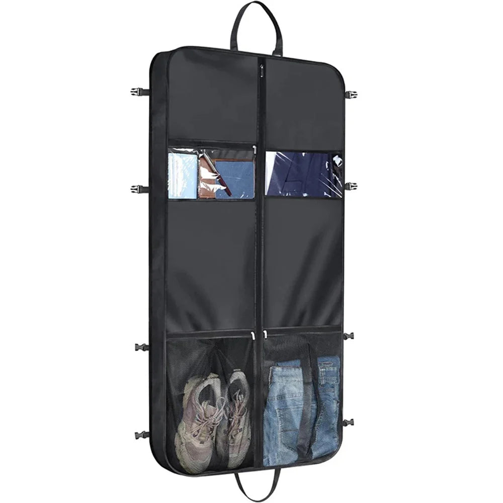 Travel Garment Bag Foldable Multiple Pockets Oxford Fabric