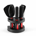 Travel Hairbrush Set Compact Organizer Stand & Mirror