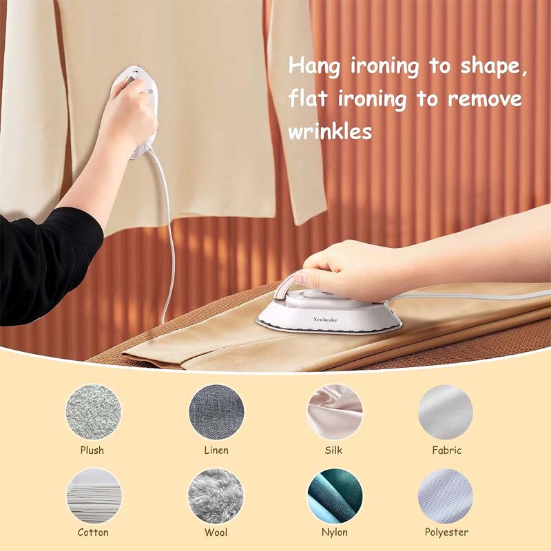 Travel Iron Ceramic Soleplate 2-Minute Heat-Up & Dual Voltage