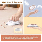 Travel Iron Ceramic Soleplate 2-Minute Heat-Up & Dual Voltage