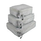 Travel Packing Cubes Compression Nylon Mesh Set of 3