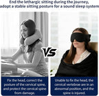Travel Pillow Set Memory Foam Blackout Eye Mask