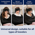 Travel Pillow Set Memory Foam Blackout Eye Mask