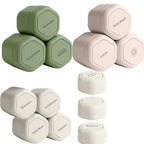 Travel Toiletry Jars Silicone Stackable Leak-Resistant Lids