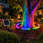 Tree Ring Light Solar-Powered Color-Changing RGB