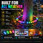 Tree Ring Light Solar-Powered Color-Changing RGB