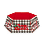Tree Skirt Sequin Design Spot-Clean Care Multiple Sizes