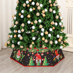 Tree Skirt Sequin Design Spot-Clean Care Multiple Sizes