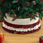 Tree Skirt Sequin Design Spot-Clean Care Multiple Sizes