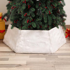 Tree Skirt Sequin Design Spot-Clean Care Multiple Sizes