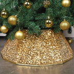 Tree Skirt Sequin Design Spot-Clean Care Multiple Sizes