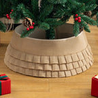 Tree Skirt Sequin Design Spot-Clean Care Multiple Sizes
