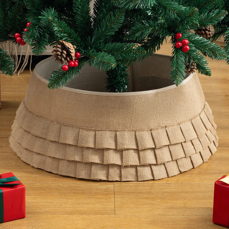 Tree Skirt Sequin Design Spot-Clean Care Multiple Sizes