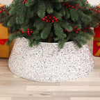 Tree Skirt Sequin Design Spot-Clean Care Multiple Sizes