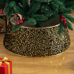 Tree Skirt Sequin Design Spot-Clean Care Multiple Sizes