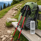 Trekking Poles Adjustable Telescopic & Foldable Lightweight Aluminum