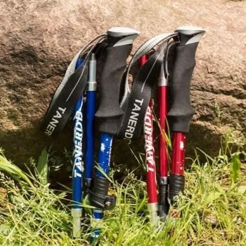 Trekking Poles Adjustable Telescopic & Foldable Lightweight Aluminum