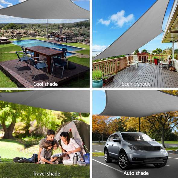 Triangle Shade Sail Breathable HDPE 90% UV Protection