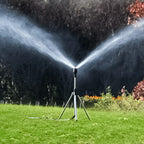 Tripod Sprinkler 360° Rotating Height-Adjustable Stainless Steel Frame
