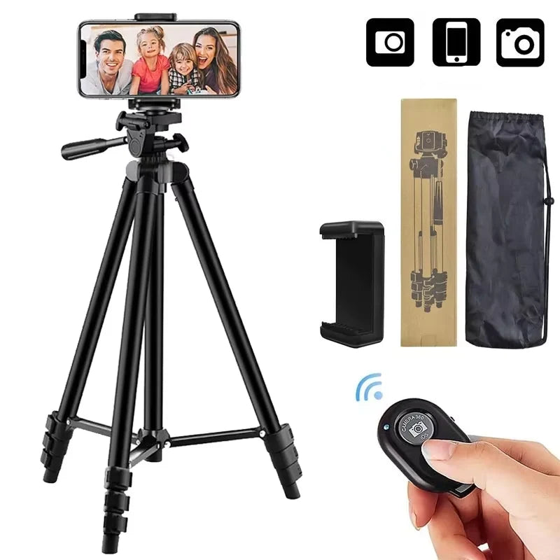 Tripod Stand Adjustable Height Wireless Remote