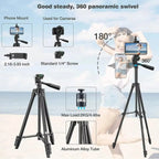 Tripod Stand Adjustable Height Wireless Remote