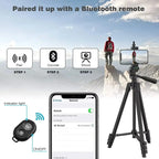 Tripod Stand Adjustable Height Wireless Remote