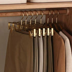 Trouser Hangers Dual Non-Slip Clips Set of 5