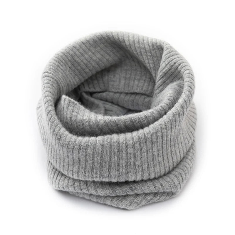 Tube Scarf 100% Merino Wool Knitted Loop Design
