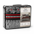 Twin Quilt Set Quilted Reversible Lightweight Year-Round Warmth