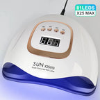 UV/LED Nail Lamp 81-LED Fast Curing Adjustable Timer