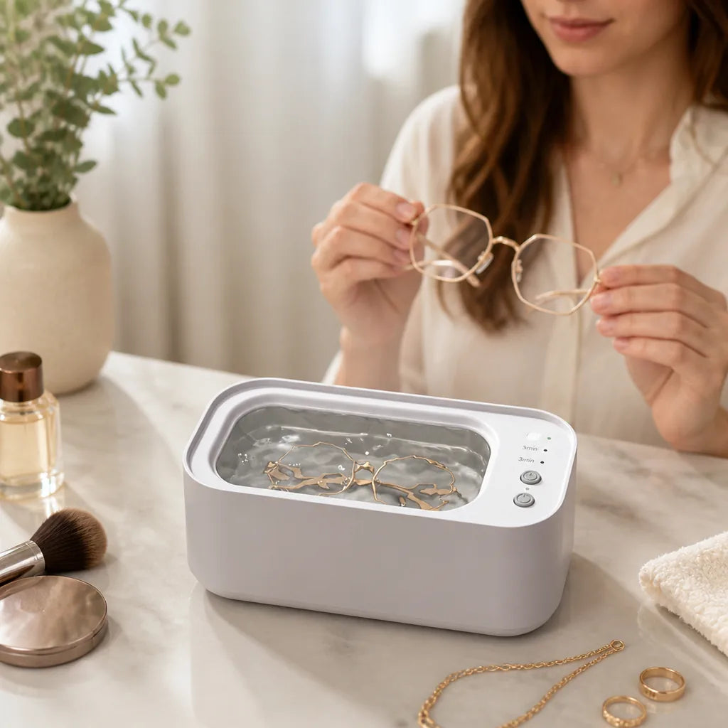 Ultrasonic Cleaner Jewelry & Eyewear Stainless Steel 590ml Tank