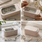 Ultrasonic Cleaner Jewelry & Eyewear Stainless Steel 590ml Tank