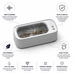 Ultrasonic Cleaner Jewelry & Eyewear Stainless Steel 590ml Tank