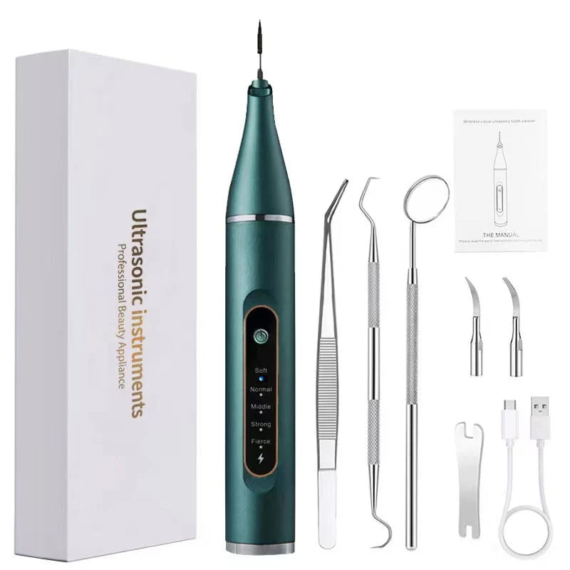 Ultrasonic Dental Cleaner Cordless Rechargeable 5 Intensity Levels