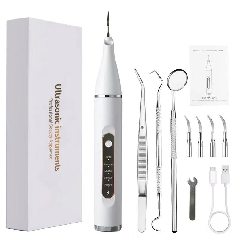 Ultrasonic Dental Cleaner Cordless Rechargeable 5 Intensity Levels