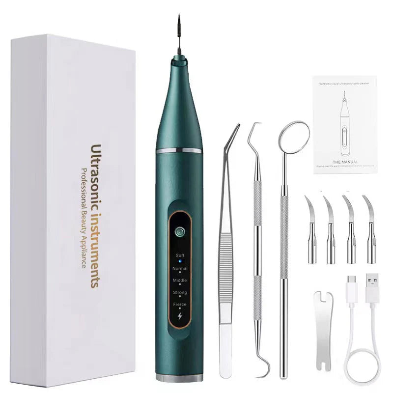 Ultrasonic Dental Cleaner Cordless Rechargeable 5 Intensity Levels