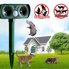 Ultrasonic Dog Repellent Solar Powered Weatherproof 26 Ft Range