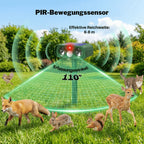 Ultrasonic Dog Repellent Solar Powered Weatherproof 26 Ft Range