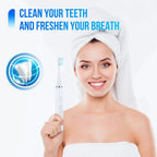 Ultrasonic Tooth Cleaner 5 Settings 3 Interchangeable Heads