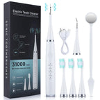 Ultrasonic Tooth Cleaner 5 Settings 3 Interchangeable Heads