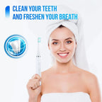 Ultrasonic Tooth Cleaner 5 Settings 3 Interchangeable Heads