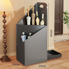 Umbrella Stand Dual-Compartment Water-Resistant Space-Saving