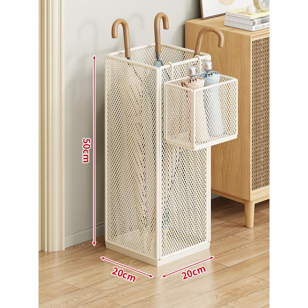 Umbrella Stand Ventilated Metal Mesh Compact Storage