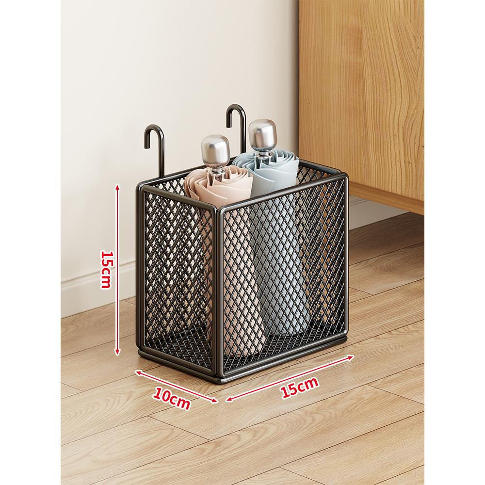Umbrella Stand Ventilated Metal Mesh Compact Storage