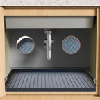 Under-Sink Mat Waterproof with Raised Edges & Non-Slip Surface