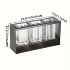Utensil Holder Multi-Compartment With Drain